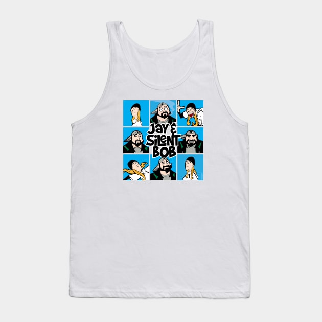 Jay and Silent Bob Tank Top by jepegdesign